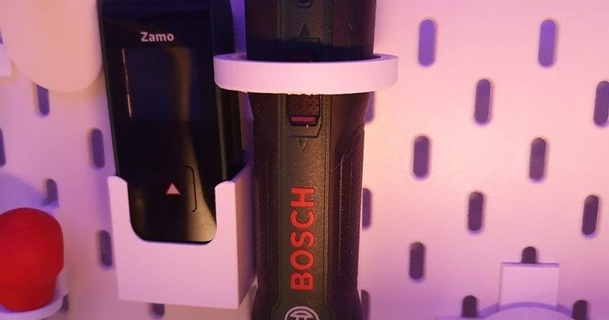 skadis cabide Bosch pushdrive Chave fenda hackólito baixar livre stl modelo printablescom 3d modelos passatempo fabricantes Ferramentas ikeaskadis 3d print model - Mito3D