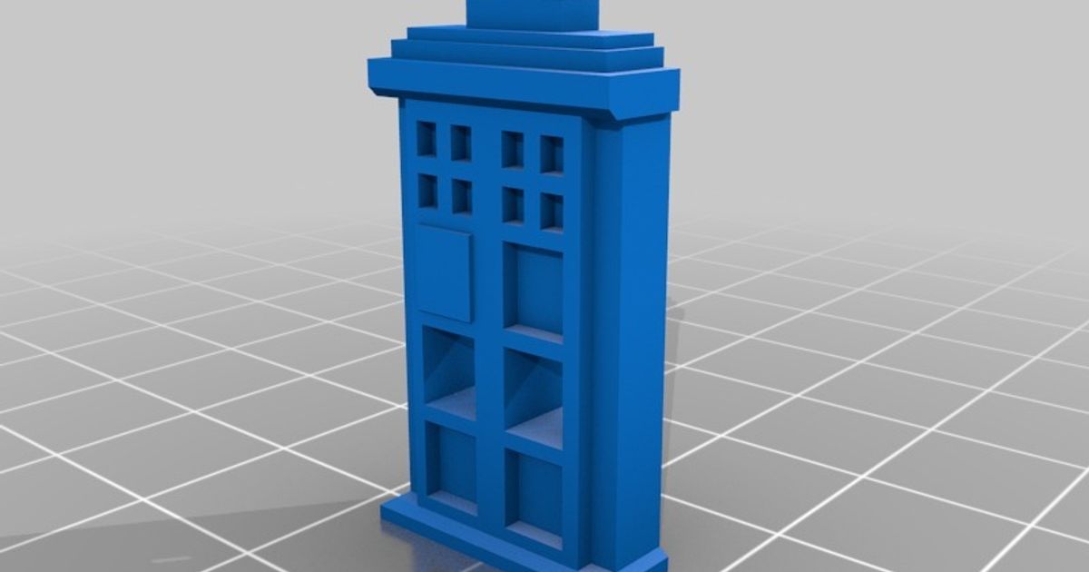 Tardis Taste dowhilegeek download frei stl Modell Printablescom 3d Modelle Mode Zubehör Doctor Who 3D print model - Mito3D