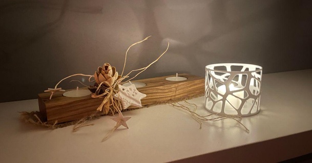 Voronoi vaso vela voe baixar livre stl modelo printablescom 3d modelos casa decoração 3d print model - Mito3D
