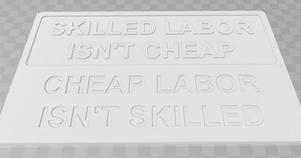 skilled labor cheap - sign becker thorne download free stl model printablescom 3d models art & design 2d plates logos signage signs 3d print model - Mito3D