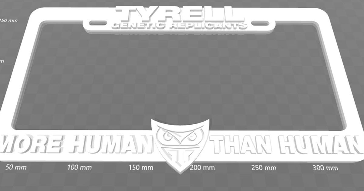 Tyrell genetico replicanti umano licenza piatto telaio Blade Runner becker thorne Scarica gratuito stl modello printablescom 3d Modelli arte design 2d piatti loghi 3D print model - Mito3D