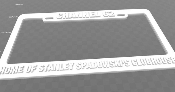 u62 - channel 62 stanley spadowski's clubhouse becker thorne download free stl model printablescom 3d models art & design 2d plates logos uhf 3d print model - Mito3D