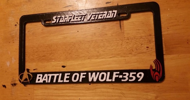 starfleet veteran battle wolf-359 becker thorne download free stl model printablescom 3d models art & design 2d plates logos borg scifi startrektng sttng 3d print model - Mito3D
