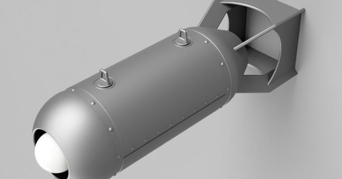 aéreo bomba lámpara colgando pie becker Thorne descargar gratis stl modelo imprimiblescom 3d modelos casa equipo decoración hogar militar 3D print model - Mito3D