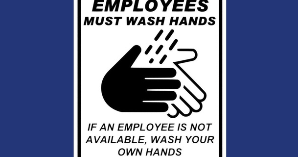 employees wash hands employee sign becker thorne download free stl model printablescom 3d models art & design 2d plates logos coronavirus covid19 fridgemagnet funnysign refrigeratormagnet 3d print model - Mito3D