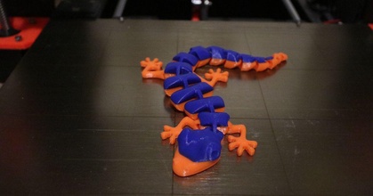 articulated lizard clivebradshaw download free stl model printablescom 3d models art & design designs 3d print model - Mito3D