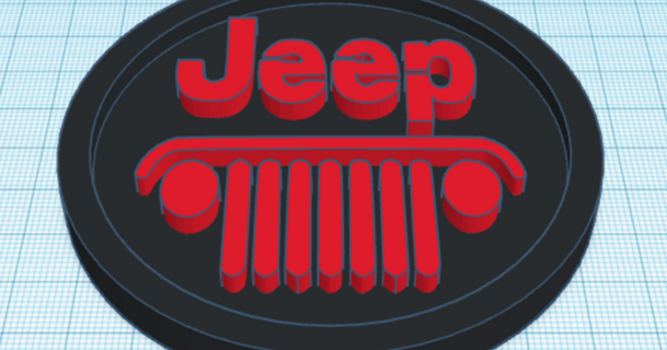 jeep Coaster bnlrigsby Télécharger libre stl modèle imprimablescom 3d modèles Ménage maison équipement verre titulaire boissons 3d print model - Mito3D