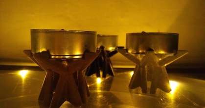 tea light star candle holder kondjovi download free stl model printablescom 3d models household house equipment christmas christmasdecoration tealight tealightholder 3d print model - Mito3D