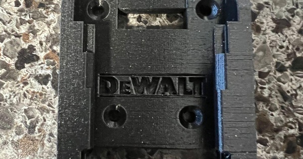 dewalt 20v batterie monter Jeremy Chapman Télécharger libre stl modèle imprimablescom 3d modèles loisir fabricants outils 3d print model - Mito3D