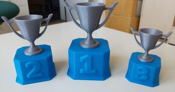 set trophies ronnys download free stl model printablescom 3d models art & design designs cup cups trophy trophycup 3d print model - Mito3D
