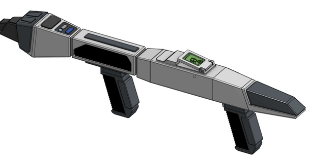 flota estelar tipo 3 phaser rifle estrella emigrar cortar descargar gratis stl modelo imprimiblescom 3d modelos disfraces accesorios Star Trek startrekds9 Voyager 3d print model - Mito3D