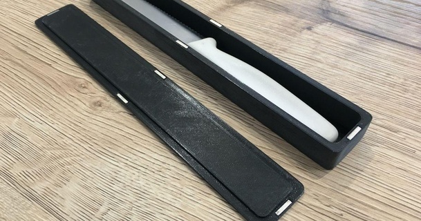 özelleştirilebilir bıçak Kutu manyetik kapak Joe indir Bedava stl model printablescom 3d modeller ev halkı ekipman depolama 3d print model - Mito3D