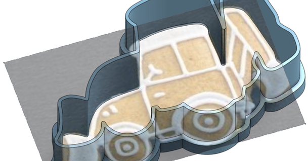 Noël excavatrice coupeur eking Télécharger libre stl modèle imprimablescom 3d modèles Ménage cuisine biscuit emporte pièces biscuits 3d print model - Mito3D