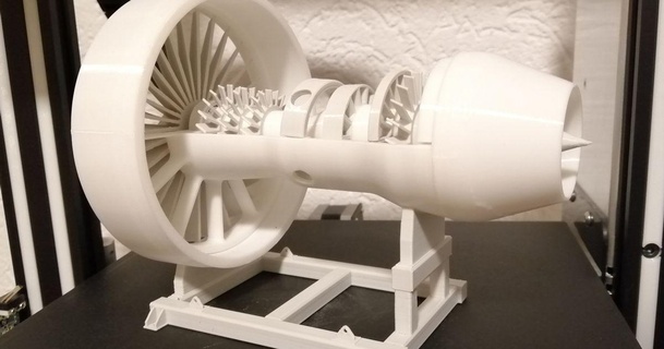 jato motor ficar pé estrutural Projeto trabalhando rebanho baixar livre stl modelo printablescom 3d modelos brinquedos jogos veículos aviação turbina turbofan 3d print model - Mito3D