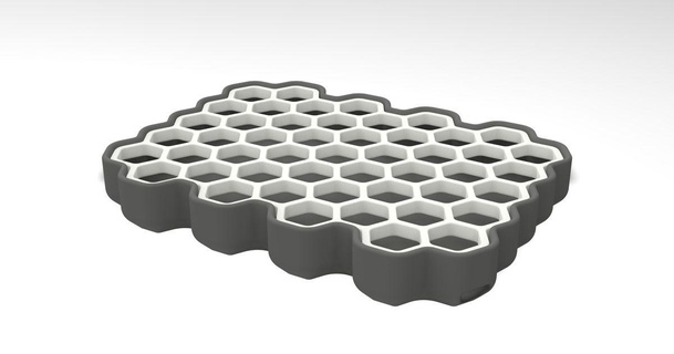 hexagonal Sabonete esponja prato gotothewall baixar livre stl modelo printablescom 3d modelos casa banheiro acessórios Pia sabonete cozinha 3d print model - Mito3D