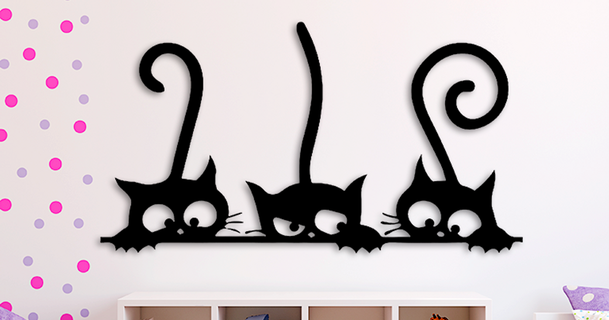 zor yavru kedi mishkin2 indir Bedava stl model printablescom 3d modeller Sanat tasarım 2d tabaklar logolar 2dart 2dwallart çocuk odası dekor 3d print model - Mito3D