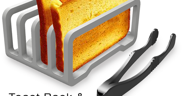 Toast Gestell Zange mishkin2 download frei stl Modell Printablescom 3d Modelle Haushalt Küche Brot Futter Halter Unterstützung Portion 3d print model - Mito3D