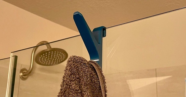 doccia asciugamano gancio grazie Scarica gratuito stl modello printablescom 3d Modelli domestico bagno 3d print model - Mito3D