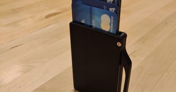 Anerkennung Karte Brieftasche Auswerfer ben download frei stl Modell Printablescom 3d Modelle Mode Zubehör Kreditkarte Kreditkartenetui Ridgewallet schlanke 3d print model - Mito3D