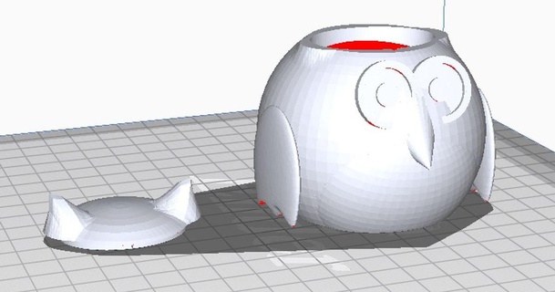 hibou récipient dogo impression Télécharger libre stl modèle imprimablescom 3d modèles art conception sculptures boîte cadeau boite 3d print model - Mito3D