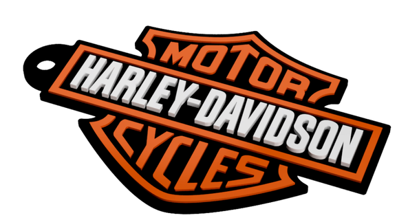 harley davidson portachiavi the3dfox Scarica gratuito stl modello printablescom 3d Modelli moda Accessori 3dkeychain chopper Harley Davidson 3d print model - Mito3D