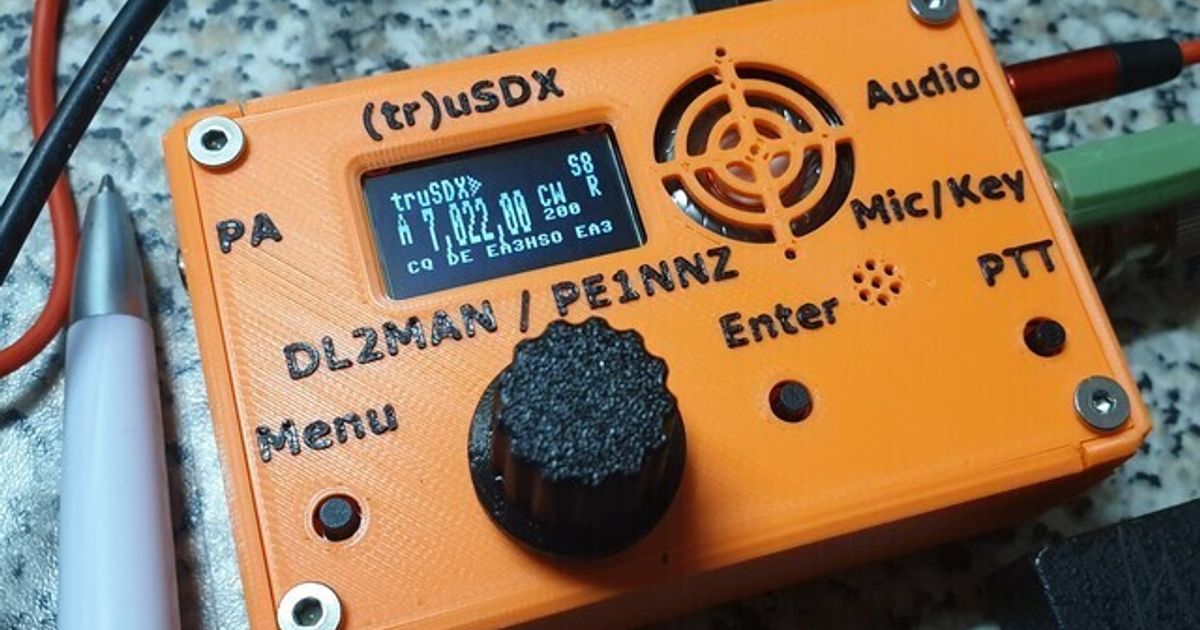 alloggi tr usdx qrp ricetrasmettitore dl2man Scarica gratuito stl modello printablescom 3d Modelli passatempo creatori elettronica radioamatoriale hamradio Radio 3D print model - Mito3D