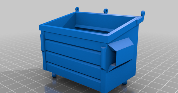deposito lixo cola pinillos baixar livre stl modelo printablescom 3d modelos casa equipamento 3d print model - Mito3D