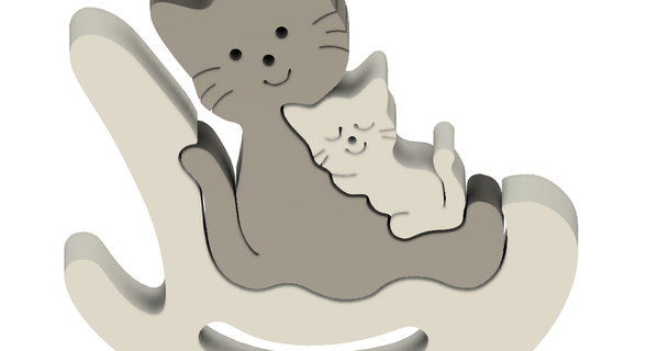 kity & cat mishkin2 download free stl model printablescom 3d models world scans animals 3d print model - Mito3D