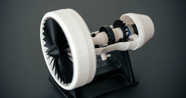 jet engine - working compressed air turbofan rndmframes printing zswickliffe download free stl model printablescom 3d models hobby & makers mechanical parts airplane 3d print model - Mito3D