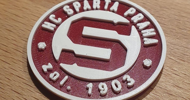 keychain hc sparta 2 color me2d download free stl model printablescom 3d models sports & outdoor winter icehockey hockeyclub 3d print model - Mito3D
