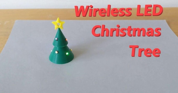 wireless led christmas tree waveman download free stl model printablescom 3d models seasonal designs winter & year's openscad ornament 3d print model - Mito3D