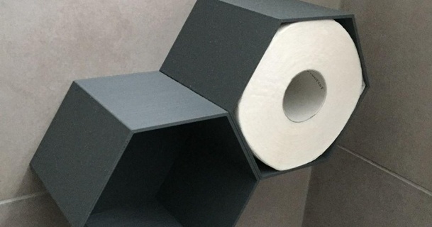 tuvalet Kaka kağıt Kutu patsch indir Bedava stl model printablescom 3d modeller ev halkı ekipman havlu saklama kutusu 3d print model - Mito3D