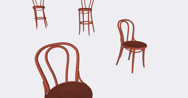 thonet chair studio 392 download free stl model printablescom 3d models art & design designs 3d print model - Mito3D