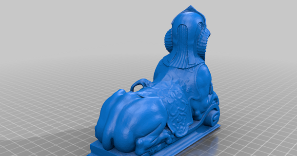 sphinx peter adieu Télécharger libre stl modèle imprimablescom 3d modèles monde scans Egypte visage Lion scultpure 3d print model - Mito3D