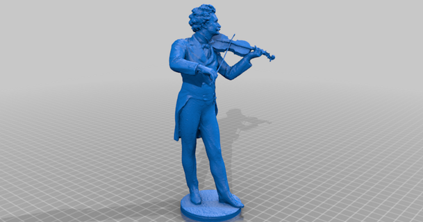 johann strauss statue christian download free stl model printablescom 3d models world & scans people austria austrian composer 3d print model - Mito3D