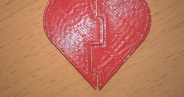 cuore fascino pianeti Scarica gratuito stl modello printablescom 3d Modelli moda Accessori heartcharm San Valentino amore 3d print model - Mito3D