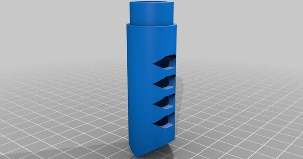 airsoft muzzle brake flash hider planetler download free stl model printablescom 3d models sports & outdoor 6mmairsoft airsoftaccesories airsoftaccessories airsoftparts 3d print model - Mito3D