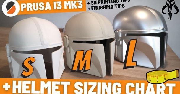 impressão mandaloriano capacete Tamanho 3d configurações Steven Marx baixar livre stl modelo printablescom modelos fantasias acessórios cosplay boba bobafett 3d print model - Mito3D