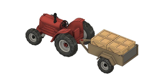 traktor agréable intellect Télécharger libre stl modèle imprimablescom 3d modèles jouets Jeux Véhicules jouet 3d print model - Mito3D