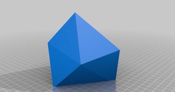 poligono cubo Paolo Scarica gratuito stl modello printablescom 3d Modelli arte design sculture lowpoly 3d print model - Mito3D