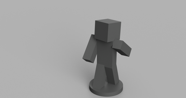 Minecraft estatua jakob Kerber descargar gratis stl modelo imprimiblescom 3d modelos Arte diseño esculturas juego pintura 3d print model - Mito3D