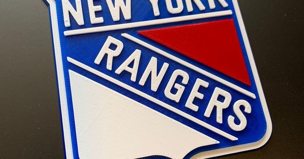 york rangers 3d logo tperronedesign download free stl model printablescom models art & design designs hockey newyork nyc sports newyorkrangers 3d print model - Mito3D