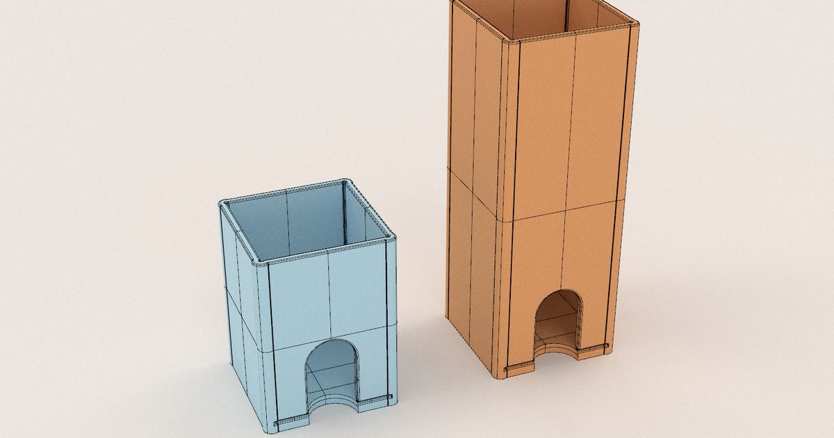 alcol pad dispenser 50 100 ct ubermeisters Scarica gratuito stl modello printablescom 3d Modelli passatempo creatori organizzatori letto pulito più pulizia 3D print model - Mito3D