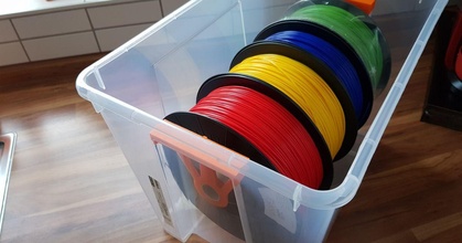 samla box filament spool holder 25mm installationtube kalleknall download free stl model printablescom 3d models printers accessories 3d print model - Mito3D