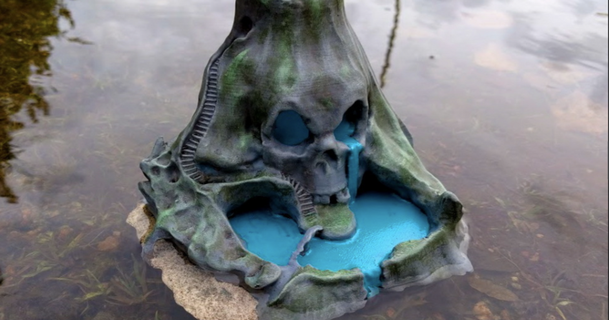 skull island kijai download free stl model printablescom 3d models art & design sculptures diorama fantasy miniature sea 3d print model - Mito3D