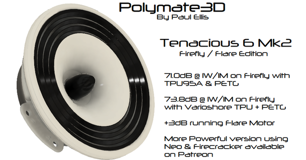 tenaz 6 mk2 luciérnaga llamarada edición Pablo ellis polymate3d descargar gratis stl modelo imprimiblescom 3d modelos artilugio audio 3d print model - Mito3D
