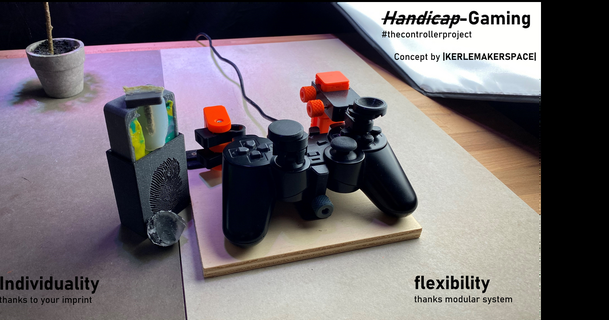 asistencia controlador imprimir modular tipos Makerpace descargar gratis stl modelo imprimiblescom 3d modelos artilugio vídeo juegos ayuda asistente juego azar kms 3d print model - Mito3D