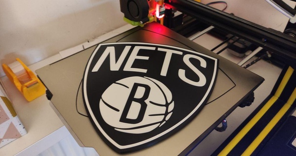 placa brooklyn nets danisc download free stl model printablescom 3d models art & design 2d plates logos basketball christmasdecorations 3d print model - Mito3D