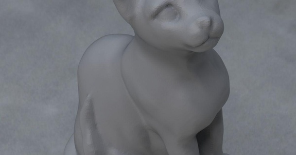 sentado gato yzc diseño descargar gratis stl modelo imprimiblescom 3d modelos Arte esculturas gatito 3d print model - Mito3D