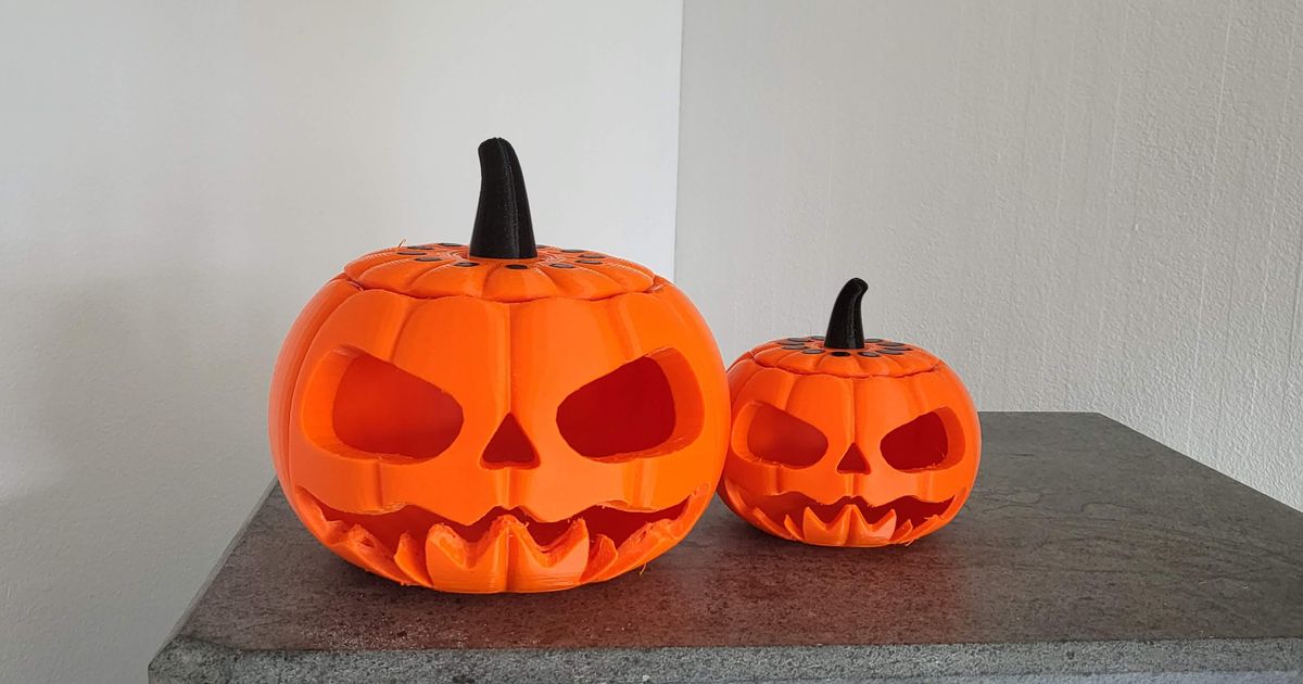 zucca Jack lanterna bernd Scarica gratuito stl modello printablescom 3d Modelli arte design disegni Halloween jackolantern 3D print model - Mito3D